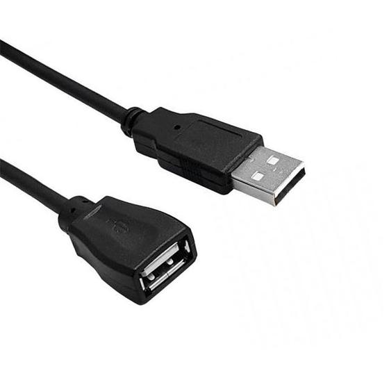 Imagem de Cabo Extensor USB 2.0 AM AF MD9, 1.5 Metros, Niquelado, Preto - 7874