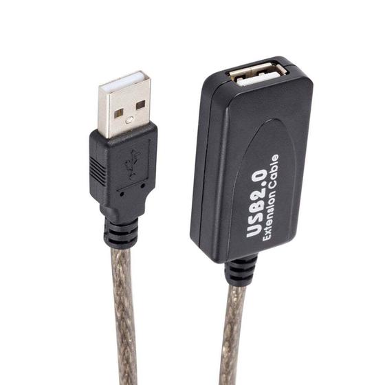 Cabo Extensor USB 2.0 Amplificado 20,0 Metros Menor preço em Cabo Extensor USB 2.0 Amplificado 20,0 Metros