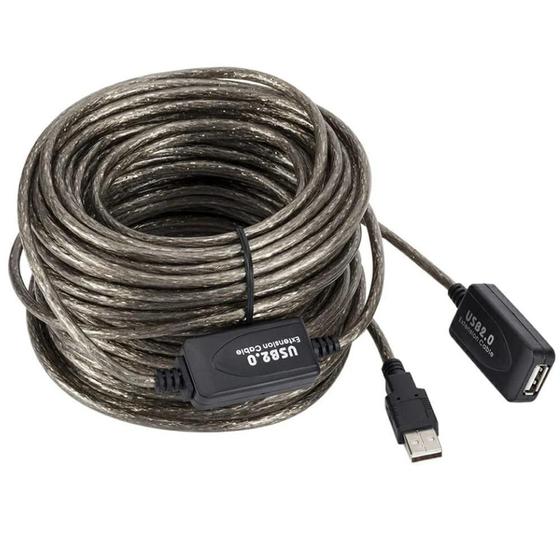 Imagem de Cabo Extensor Usb 2.0 Ativo Amplificado 15M Lotus Lt-Usb015