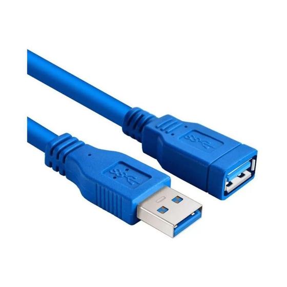 Cabo Extensor USB 3.0 AM x AF 3,0 Metros Menor preço em Cabo Extensor USB 3.0 AM x AF 3,0 Metros
