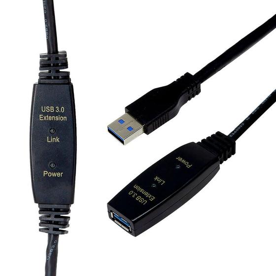 Imagem de Cabo Extensor USB 3.0 Amplificado 20,0 Metros