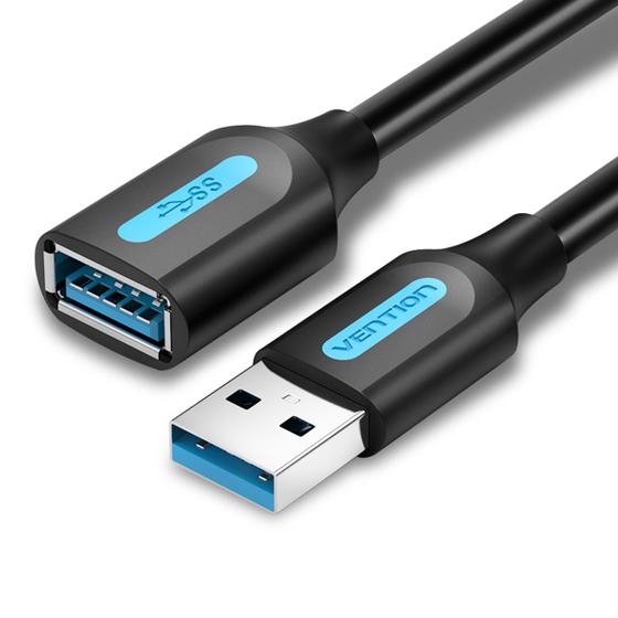 Imagem de Cabo Extensor USB 3.0 Extensao Macho Femea Pc 50cm Vention
