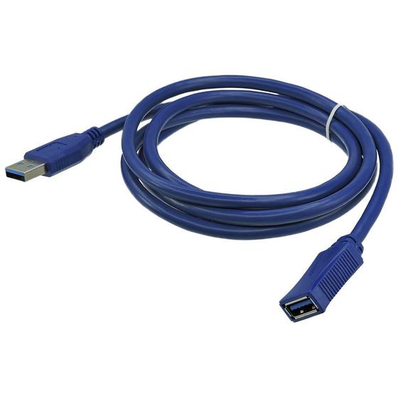 Imagem de "Cabo Extensor USB 3.0 Macho/Fêmea 1,5m Conectividade Estendida e Alta Velocidade"