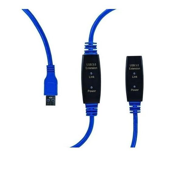 Imagem de Cabo Extensor Usb 3.0 Macho/femea C/ Repetidor De Sinal 10m