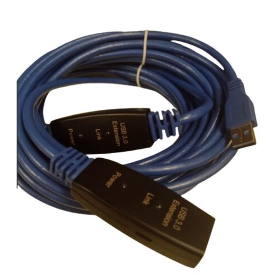 Imagem de Cabo Extensor Usb 3.0 Macho/femea C/ Repetidor De Sinal 20m