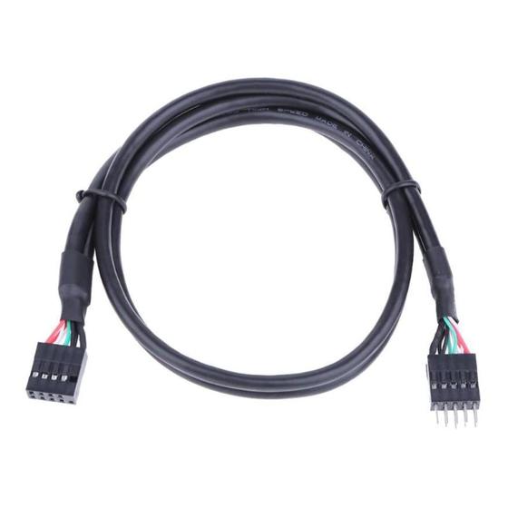 Cabo Extensor Usb 9 Pinos Macho x 9 Pinos Fêmea 50cm Menor preço em Cabo Extensor Usb 9 Pinos Macho x 9 Pinos Fêmea 50cm
