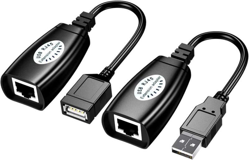 Imagem de Cabo Extensor Usb Am Via Cabo De Rede Rj45 Cat5 Cat6