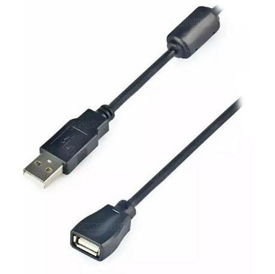 Imagem de Cabo Extensor USB Macho x A Femea C/ Filtro X-Cell Preto - XC-M/F-5M 5 metros