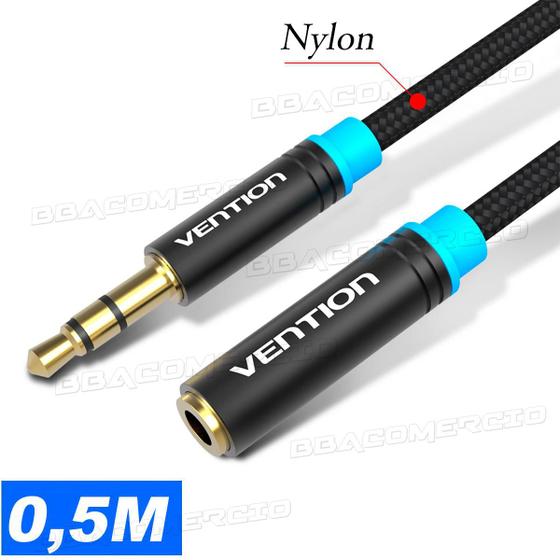 Imagem de Cabo Extensor Vention P2 Macho X P2 Fêmea 0,5m 50cm C/ Nfe