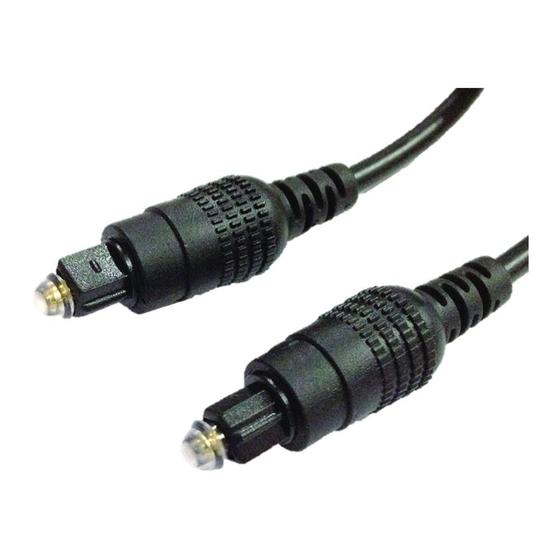 Imagem de Cabo Fibra Optica Para Audio 4Mm Toslink/ Toslink 5Mts Preto