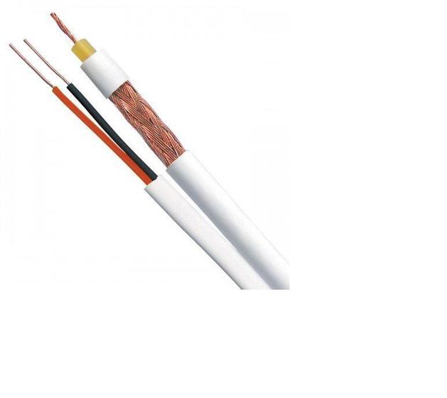 Cabo Fio Coaxial 4mm Bipolar RF Para Cftv, Câmera Sistemas em Geral 95% Malha 1m Menor preço em Cabo Fio Coaxial 4mm Bipolar RF Para Cftv, Câmera Sistemas em Geral 95% Malha 1m