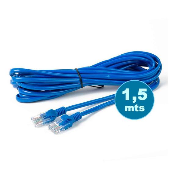 Imagem de Cabo Fio Internet Rede 1,5 Metros C/conector Nas Pontas Rj45