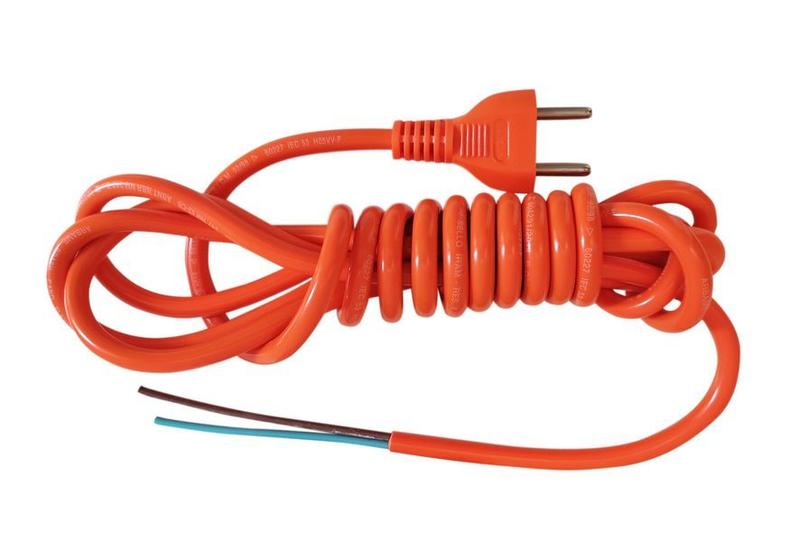 Imagem de Cabo Fio Secador Cabelo 2x1,5x3mt 16A Taiff Laranja