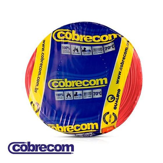 Imagem de Cabo Flexicom 750V - 10,00mm² Vermelho - Cobrecom