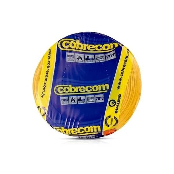 Imagem de Cabo Flexicom 750V - 1,50mm Amarelo - Rolo 50m - Cobrecom