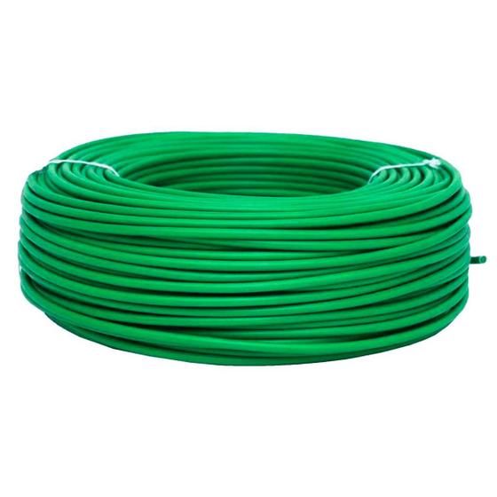 Imagem de Cabo Flexivel 10,00Mm 750V Verde Rolo Com 100 Metros Corfio