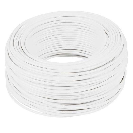 Imagem de Cabo flexível 1,0mm branco 750v - 100mts - condutores nbr