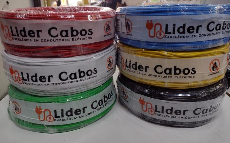 Cabo Flexível 1,5mm LIDER CABOS 100mts Menor preço em Cabo Flexível 1,5mm LIDER CABOS 100mts