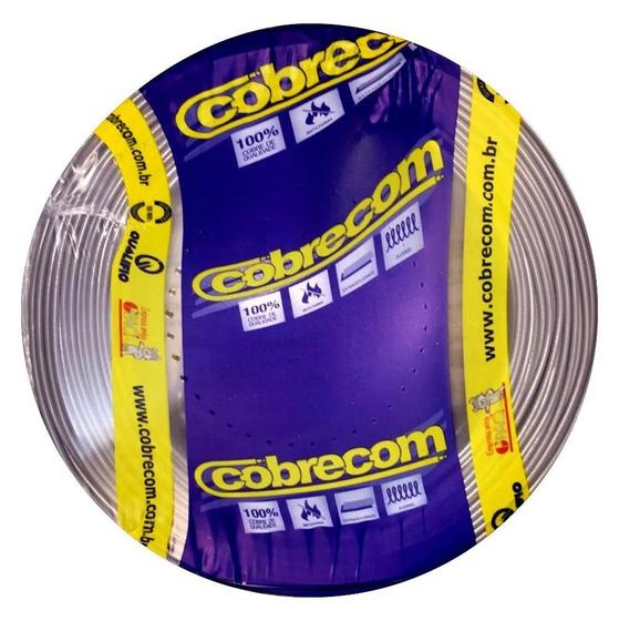 Cabo Flexível 2,5mm - 25 metros - CINZA - COBRECOM Menor preço em Cabo Flexível 2,5mm - 25 metros - CINZA - COBRECOM