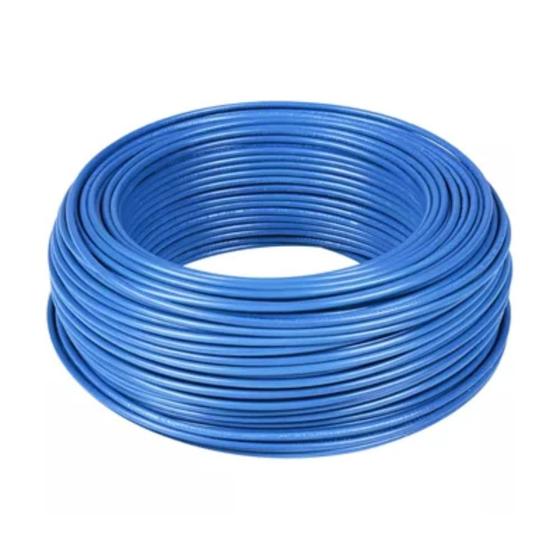 Imagem de Cabo Flexível 4,0mm 750V Rolo Com 100 Metros Azul