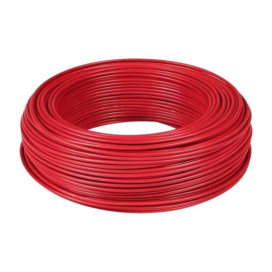 Imagem de Cabo Flexivel 6,0mm 750v Rolo Com 100 Metros Vermelho