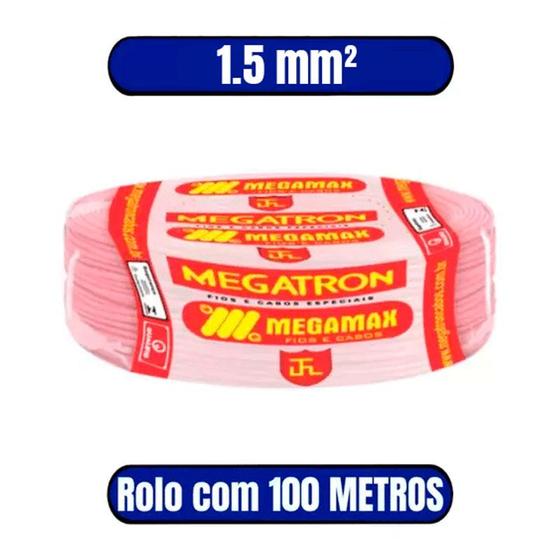 Imagem de Cabo Flexivel 750v 1.5mm VERMELHO - Megatron (rolo Com 100 Metros)