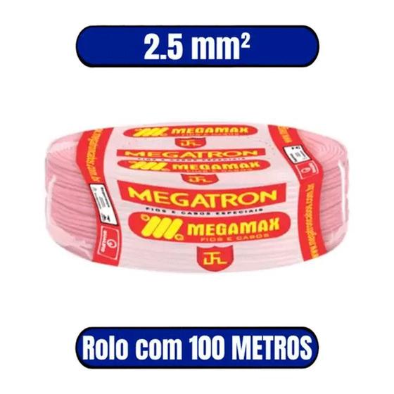 Imagem de Cabo Flexivel 750v 2.5mm VERMELHO - Megatron (rolo Com 100 Metros)