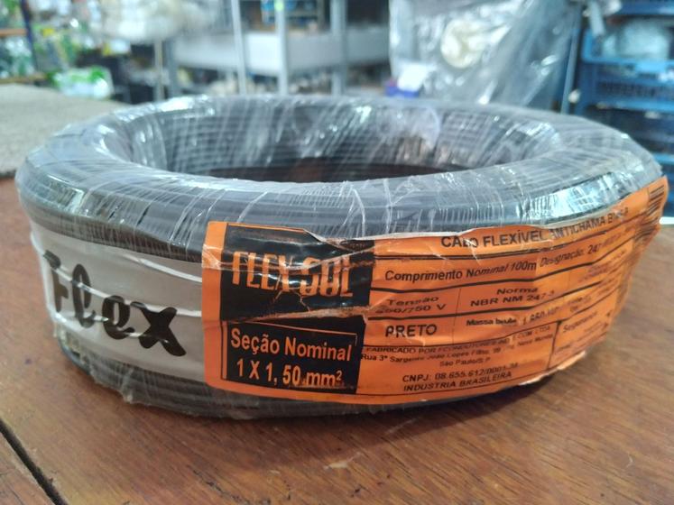 Imagem de Cabo flexível antichama 1x1.50mm² Flex Sul 100 metros