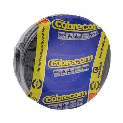 Cabo Flexível cobrecom 6.0mm² preto 450/750v rolo c/100 metros Menor preço em Cabo Flexível cobrecom 6.0mm² preto 450/750v rolo c/100 metros