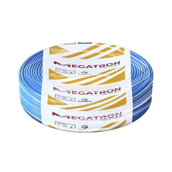 Imagem de Cabo Flexível Megatron 2,5MMx100M Rolo 750V Azul