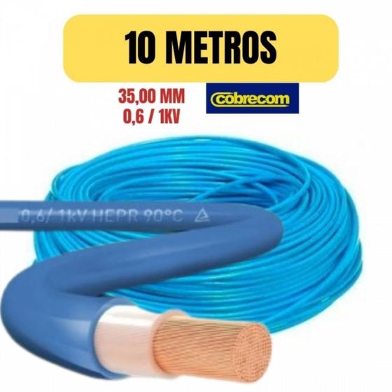 Imagem de Cabo flexivel nax 0,6/1kv 35mm azul 10 metro cobrecom imetro