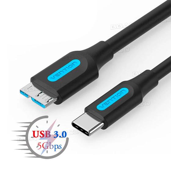 Imagem de Cabo Hd Usb-c Tipo C 3.1 Micro B 5gbps Transferencia Rápida