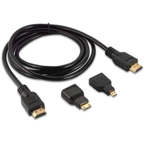 Imagem de Cabo HDMI 1.5m kit adaptadores it-Blue LE-6623 3 em 1