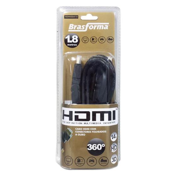 Imagem de Cabo HDMI 1.8 metros - HDMI418