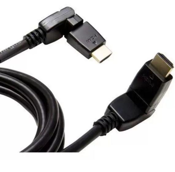 Imagem de Cabo Hdmi 1080 Full Hd 3d Articulado 90 e 180 - 1.8 Mts - Lelong