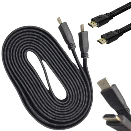 Imagem de Cabo Hdmi 2.0 4k 3d Ultrahd 19 Pinos compatível 3 Metros