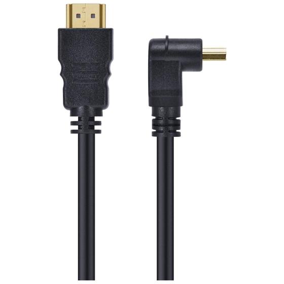 Imagem de Cabo Hdmi 2.0 4K Ultra Hd 3D Ethernet Conector 90º 2 M