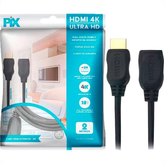 Imagem de Cabo Hdmi 2.0 Pix Hdr 4K 2M - 018-9420