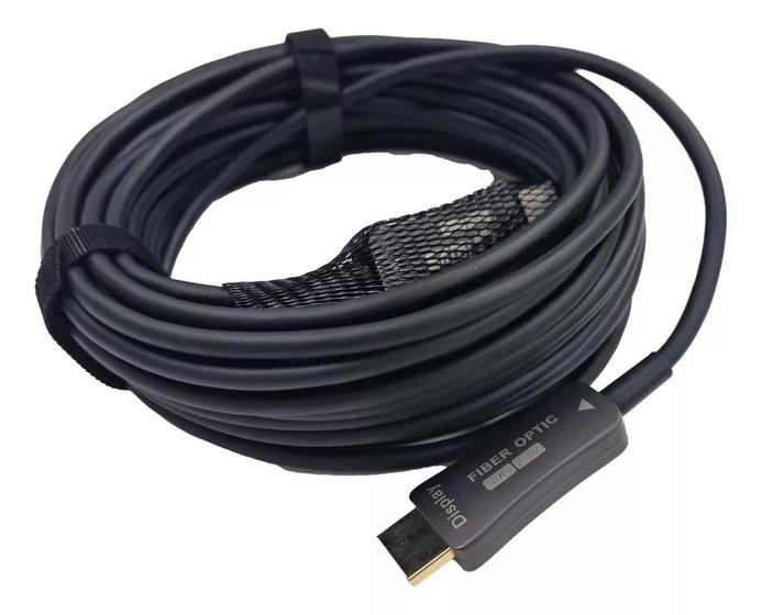 Imagem de Cabo Hdmi 2.1v Ultra Hd Resolução 8k 20 Metros Fibra Ótica