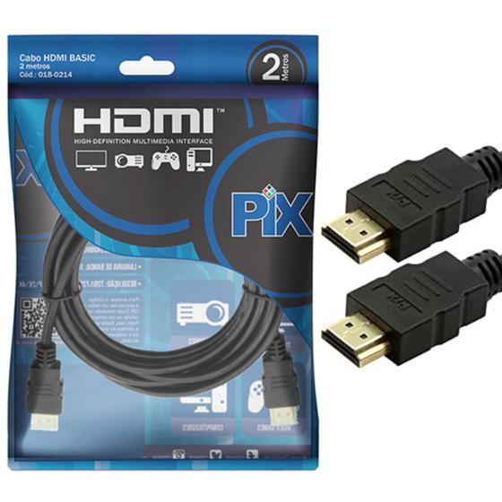 Imagem de Cabo HDMI 2 metros 1.4 ULTRA HD 4K 3D Tv Notebook PIX 