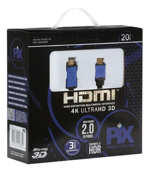 Imagem de Cabo Hdmi 20 Metros 2.0 4k Ultra Hd 3d 19 Pinos 018-2020