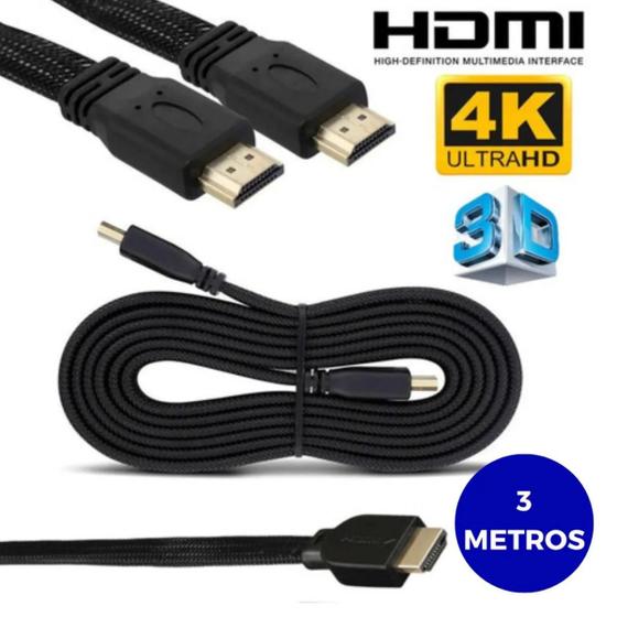 Imagem de Cabo HDMI 3 Metros Ultra HD Alta Velocidade Premium Filmes