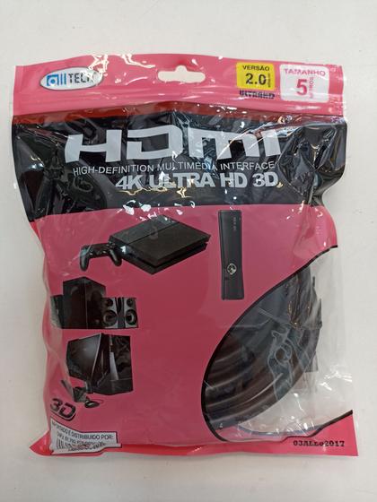 Imagem de Cabo HDMI 5 Metros 4k 2.0 Ultra HD - Alssemi