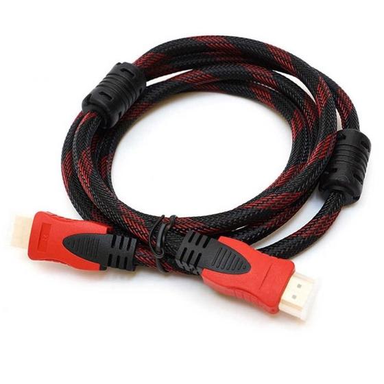 Imagem de Cabo HDMI 5M c/Malha Black/Red HDTV