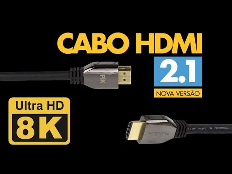 Imagem de Cabo HDMI 8K 3 metros versão 2.1 chip sce