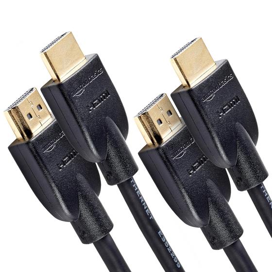 Imagem de Cabo HDMI Amazon Basics 4K Ultra HD - Pacote com 2 Unidades de 3m