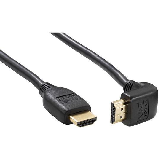 Imagem de Cabo HDMI angular 90 com 3 metros de extensão