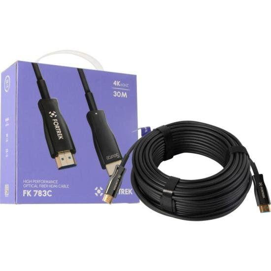 Imagem de Cabo HDMI Fibra Óptica 4k FK 783C 30m Fortrek