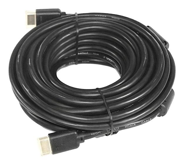 Imagem de Cabo Hdmi Macho 10M 2.0 Ultra HD 3D 4K 30+28AWG 7mm 19P Vídeo