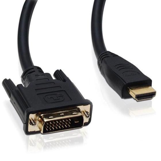 Imagem de Cabo HDMI Macho Para DVI-I Macho 1.8 Metros Com Filtro